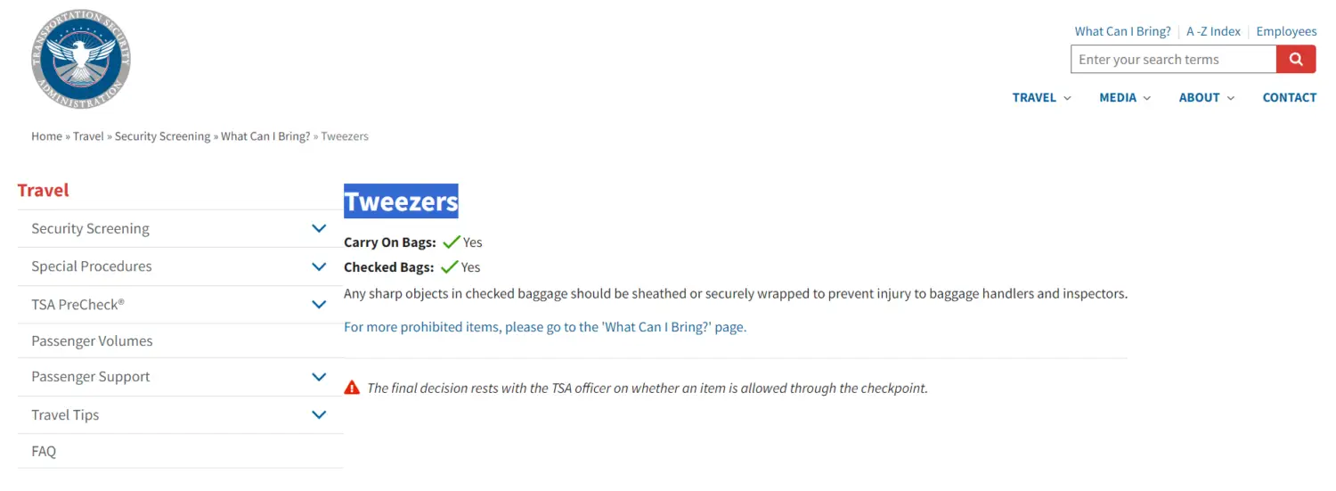 Can You Bring Tweezers On A Plane? Clear Answers & Guidelines What We