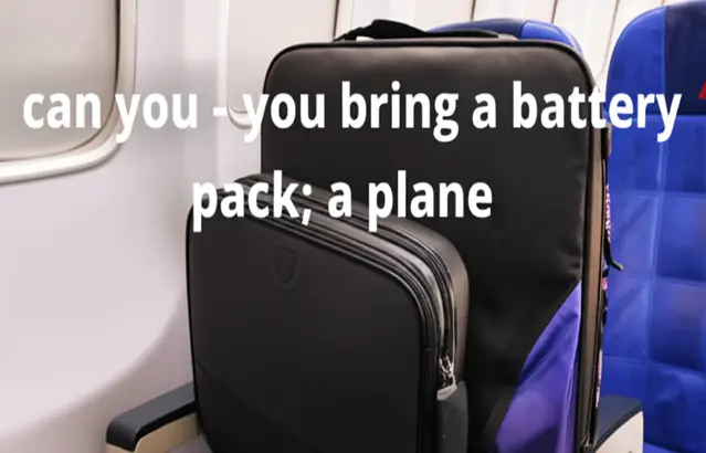 can you bring a battery pack on a plane